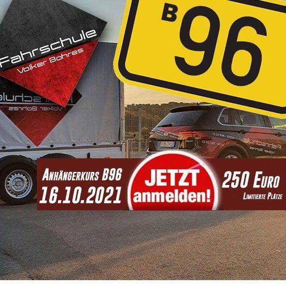 Schnell den Führerschein in einem Wochenende auf 4250 Kilogramm im Gespann erweitern.

#fahrschule 
#fahrstunde 
#fahrvorsichtig 
 #b96
#Ennepetal 
#driveto 
#führerschein 
#BAusbildung